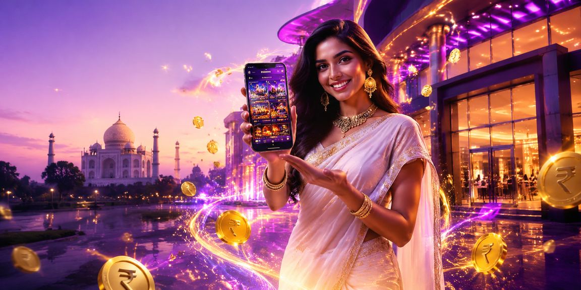 Person playing Andar Bahar on mobile device with casino chips